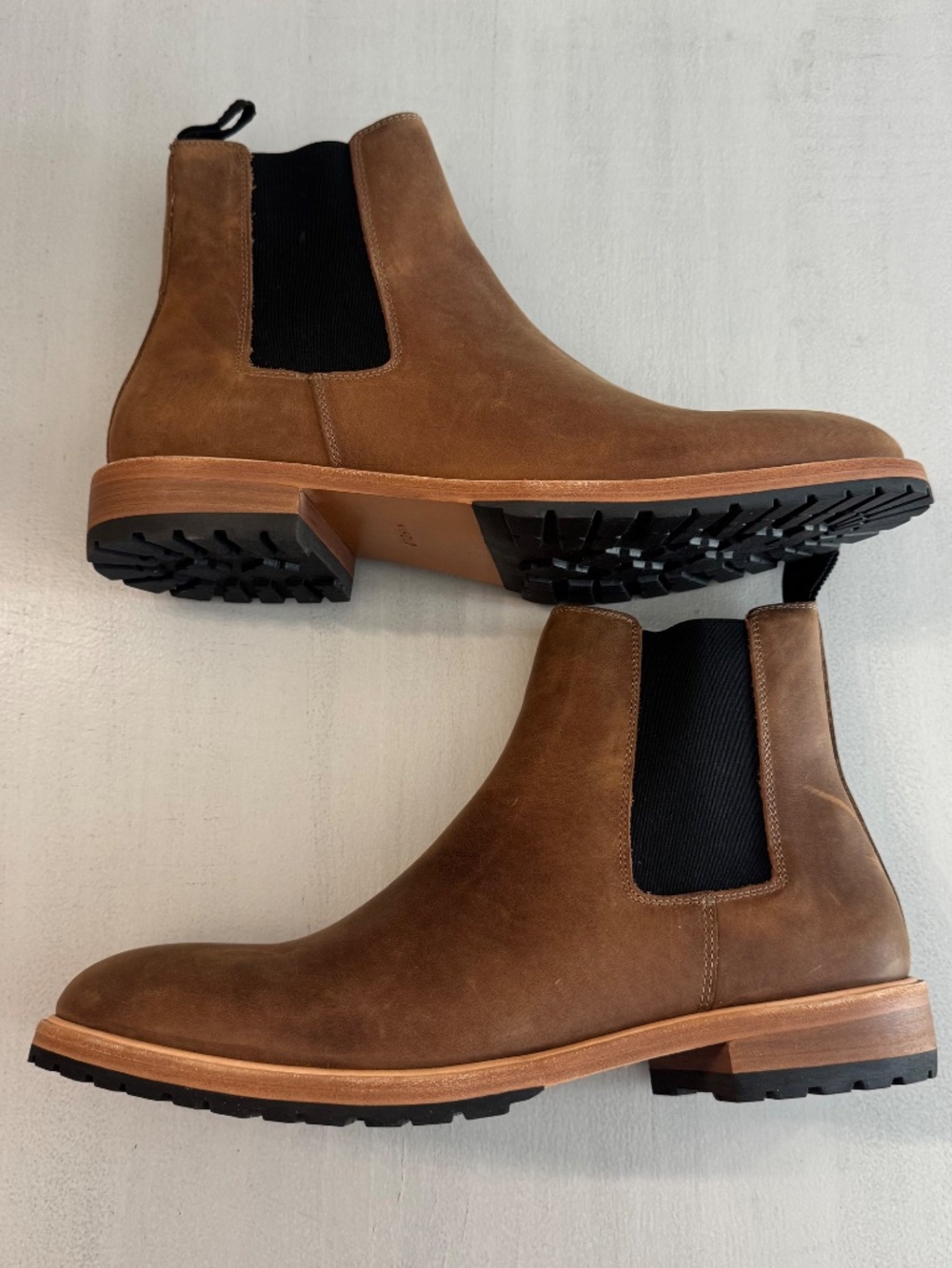 Nisolo Men's Marco Everyday Chelsea Leather Boots in Tobacco Sz 10.5 NIB - Picture 9 of 14